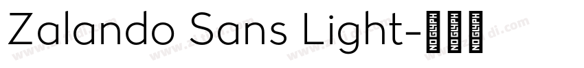 Zalando Sans Light字体转换